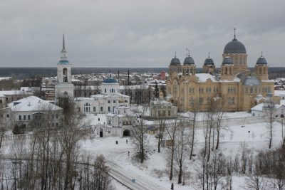 Панорама Верхотурского Свято-Николаевского монастыря с колокольни Верхотурского кремля