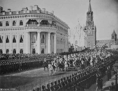 Коронационные торжества 1896 г. в Москве. Въезд в Кремль
